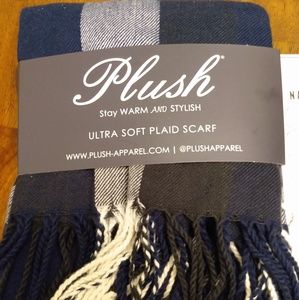 Plush Ultra Soft Plaid Scarf